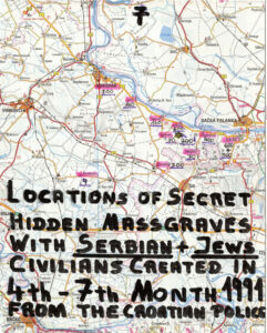 Map: “Locations of secret hidden mass graves” (1991)